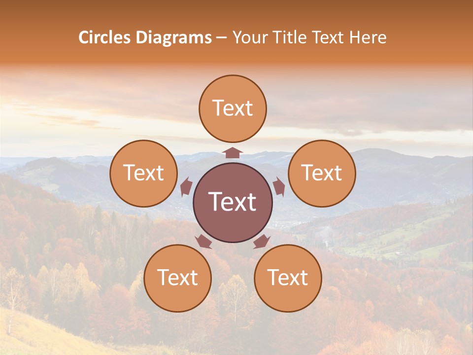 Morning Park Sunrise PowerPoint Template