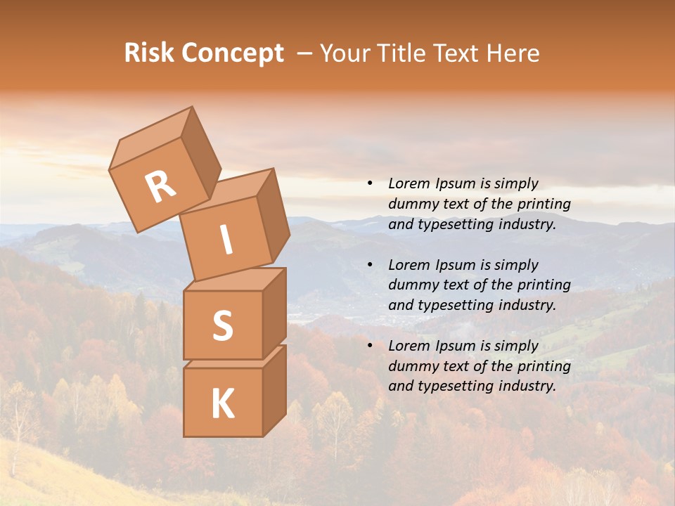 Morning Park Sunrise PowerPoint Template