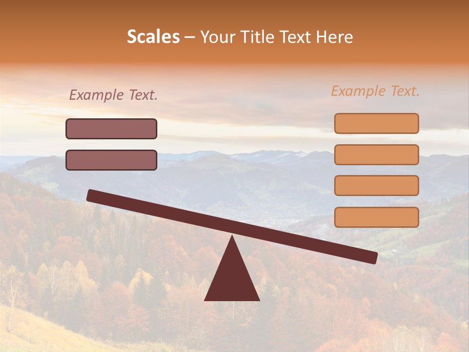 Morning Park Sunrise PowerPoint Template