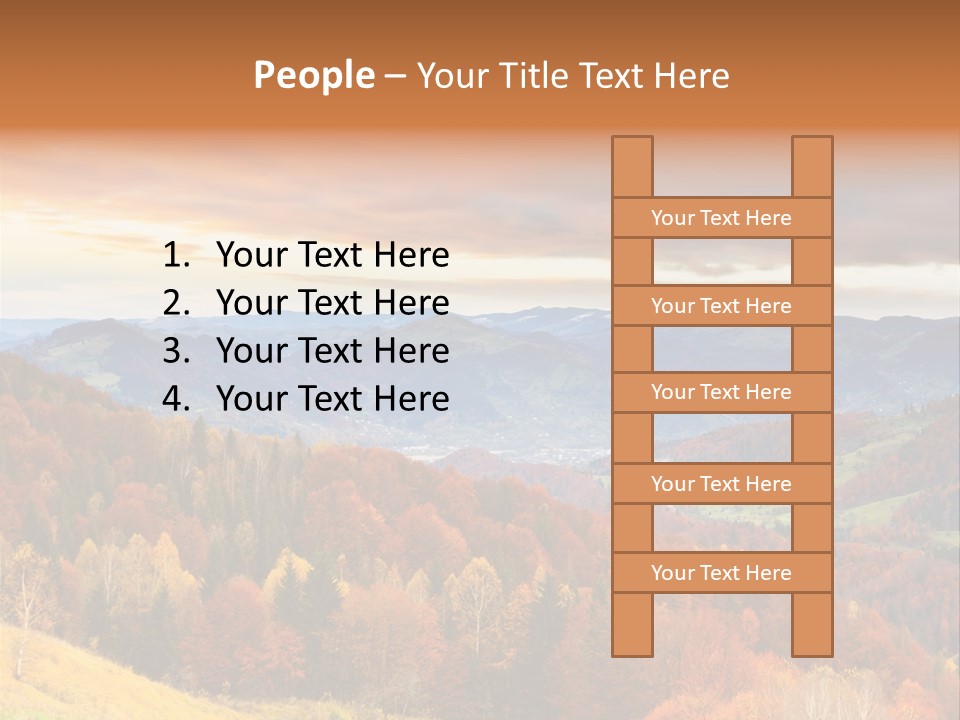 Morning Park Sunrise PowerPoint Template