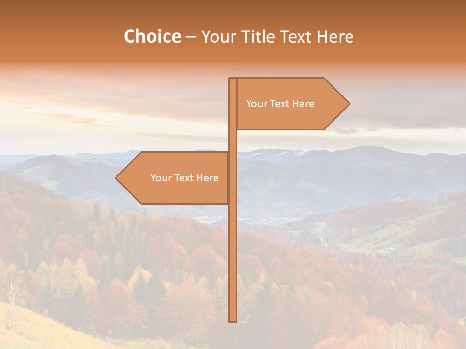 Morning Park Sunrise PowerPoint Template