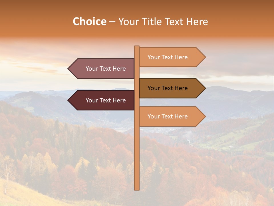 Morning Park Sunrise PowerPoint Template