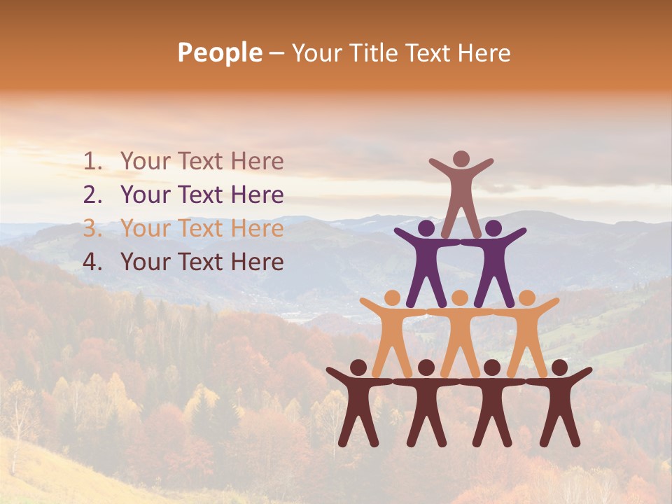 Morning Park Sunrise PowerPoint Template