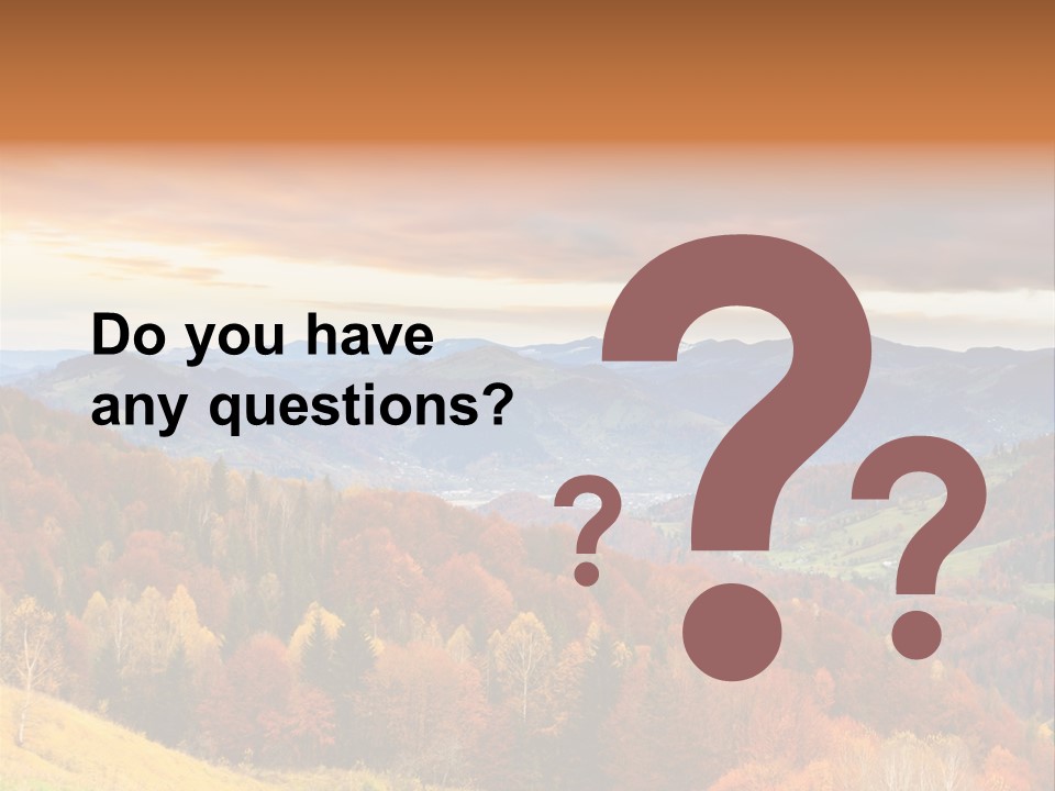 Morning Park Sunrise PowerPoint Template