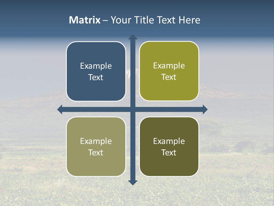 Point Nature Blue PowerPoint Template