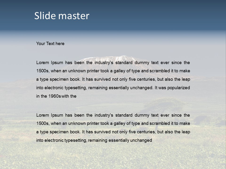 Point Nature Blue PowerPoint Template