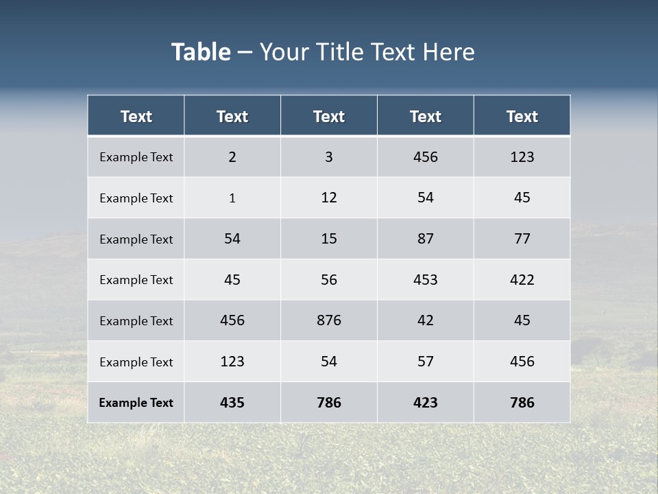 Point Nature Blue PowerPoint Template