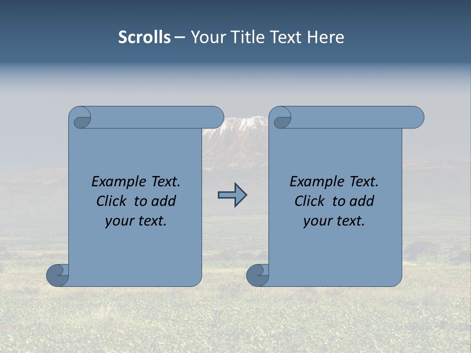 Point Nature Blue PowerPoint Template