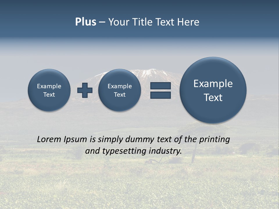 Point Nature Blue PowerPoint Template