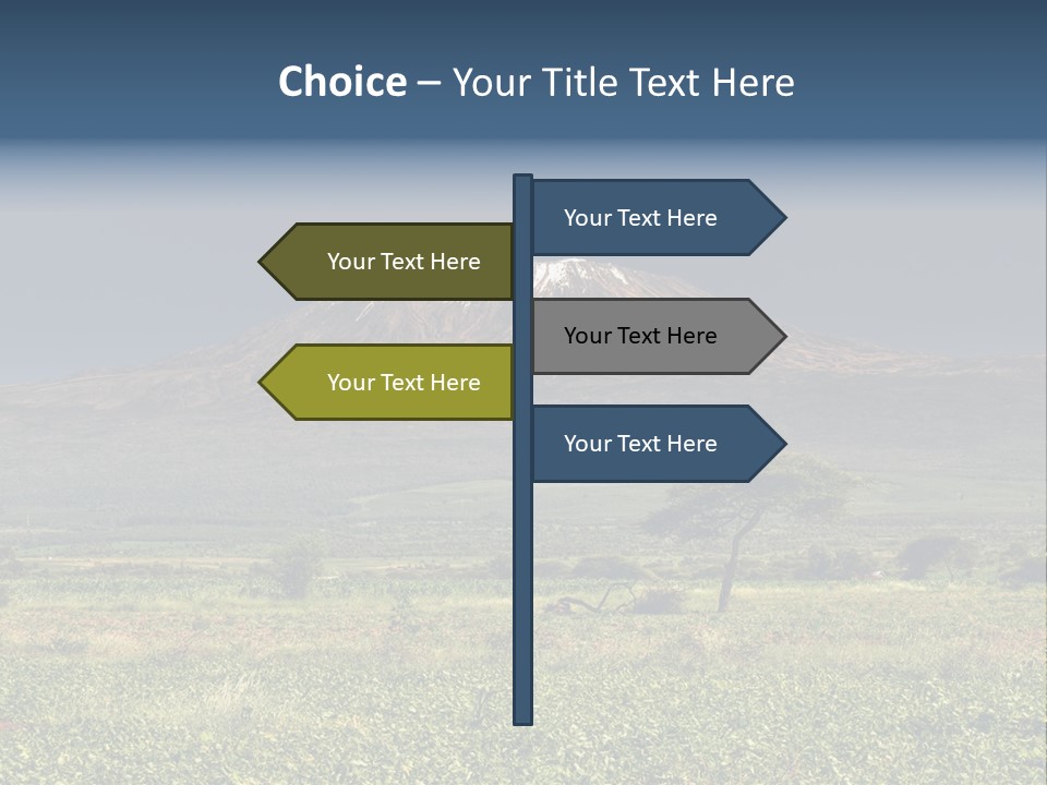Point Nature Blue PowerPoint Template