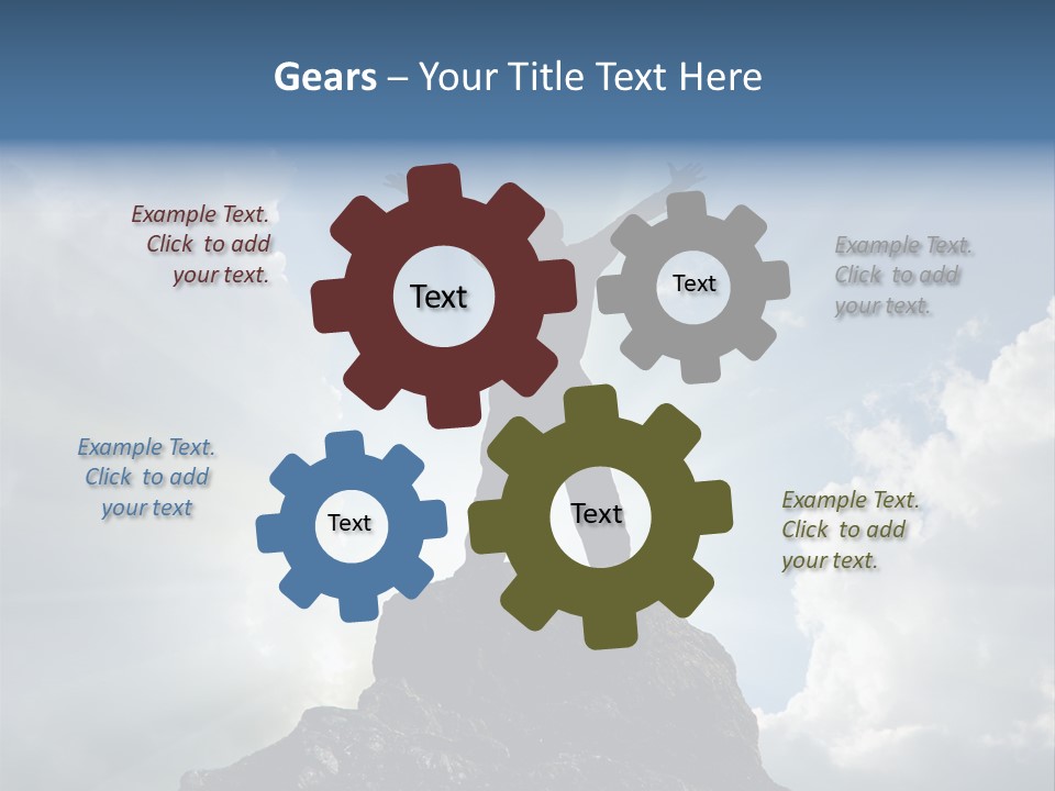 Star Torso Male PowerPoint Template