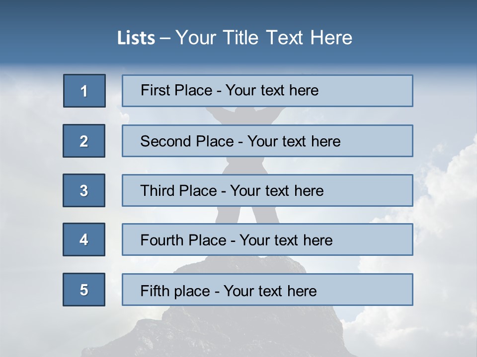 Star Torso Male PowerPoint Template