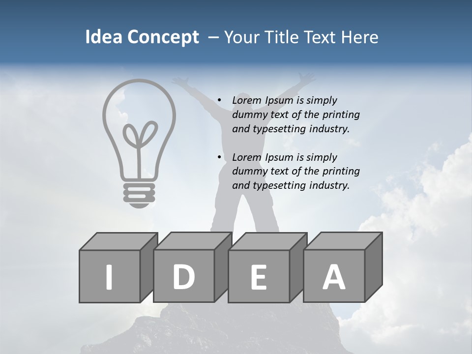 Star Torso Male PowerPoint Template