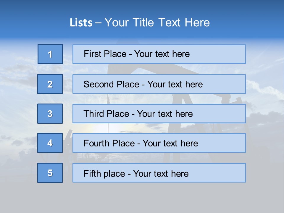 Pump Environment Equipment PowerPoint Template