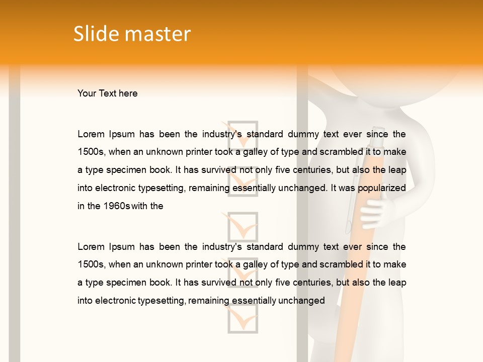 Copy Space Document Toon PowerPoint Template