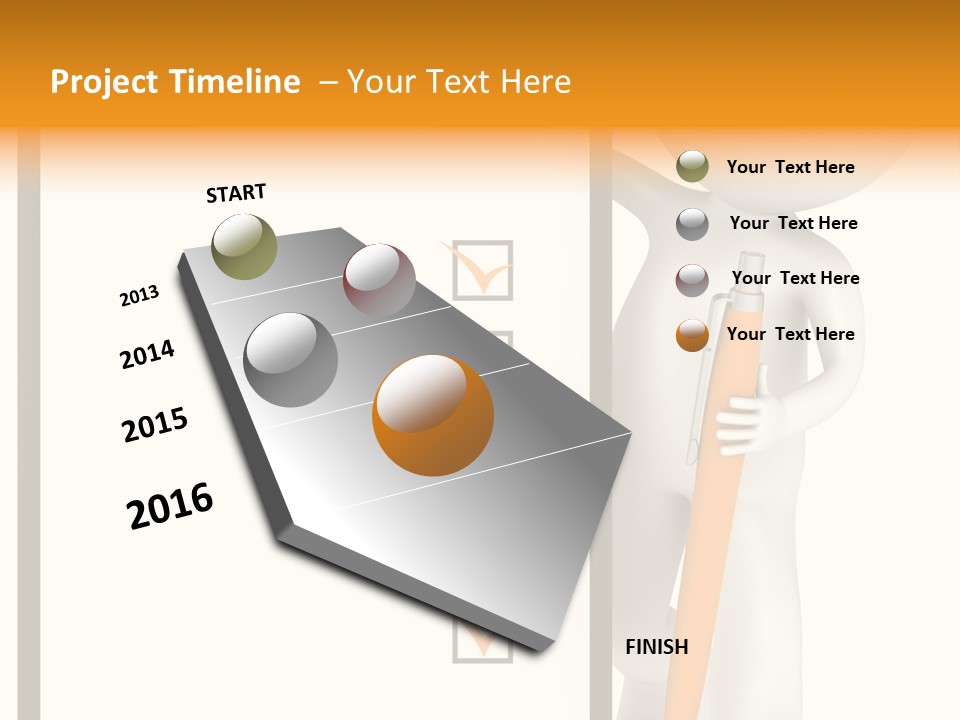 Copy Space Document Toon PowerPoint Template