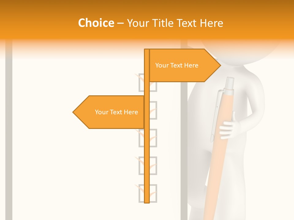 Copy Space Document Toon PowerPoint Template