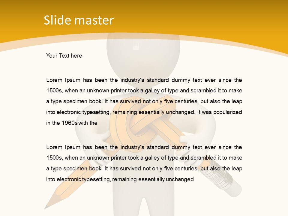 Picture Pen Idea PowerPoint Template