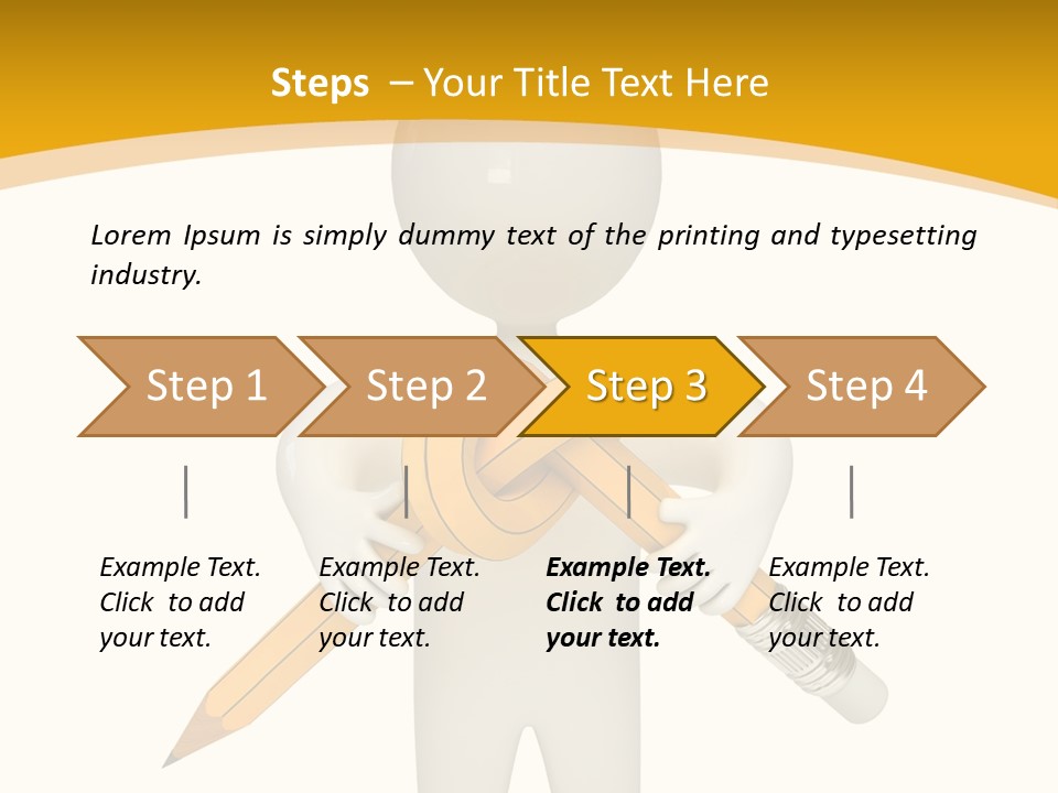 Picture Pen Idea PowerPoint Template