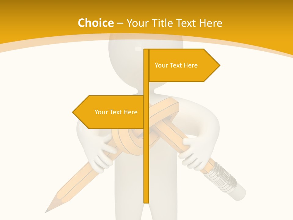 Picture Pen Idea PowerPoint Template