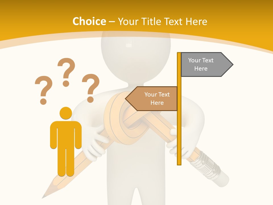 Picture Pen Idea PowerPoint Template