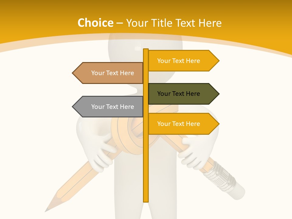 Picture Pen Idea PowerPoint Template