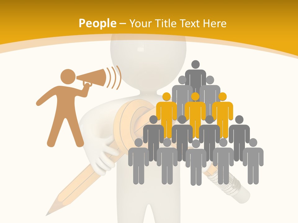 Picture Pen Idea PowerPoint Template