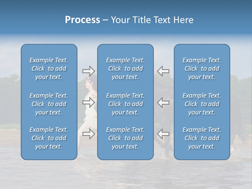 Field Water Sun PowerPoint Template