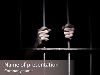 Imprison Bar Cell PowerPoint Template