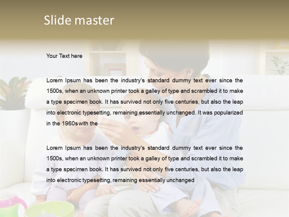 Adorable Motherhood Beauty PowerPoint Template