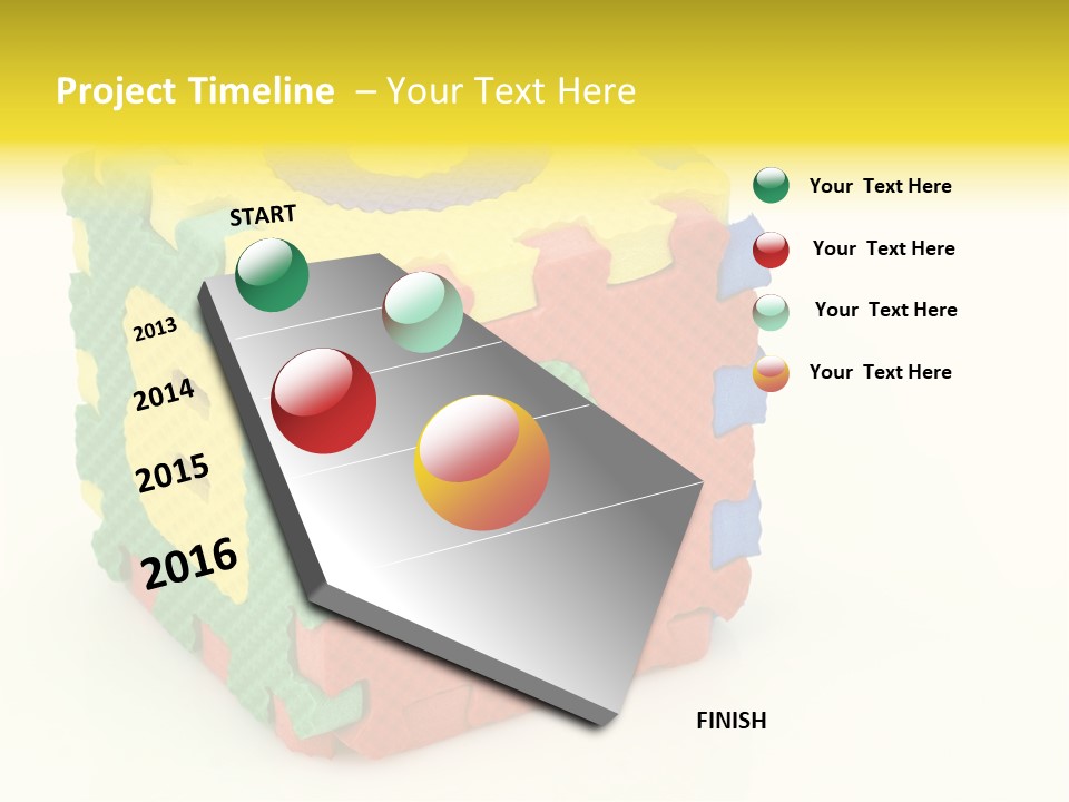 Educate Yellow Child PowerPoint Template