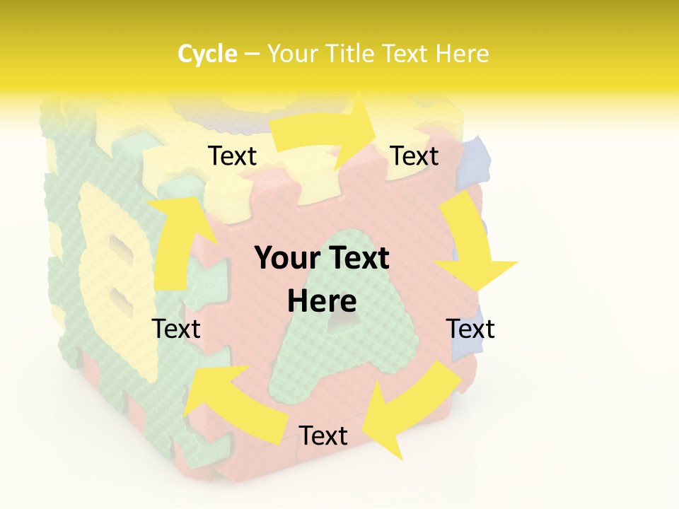 Educate Yellow Child PowerPoint Template
