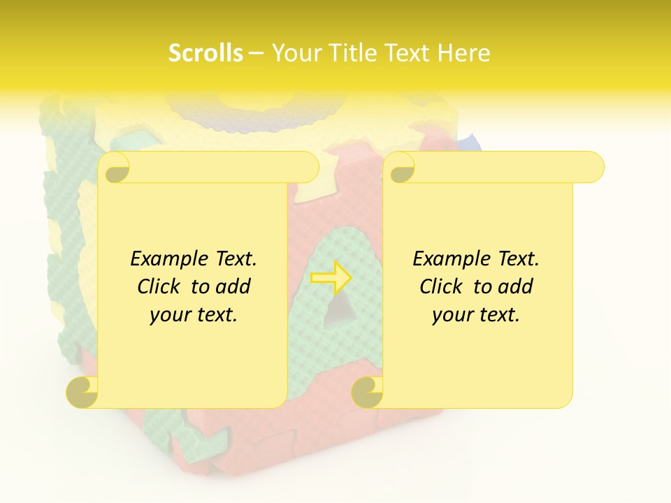 Educate Yellow Child PowerPoint Template