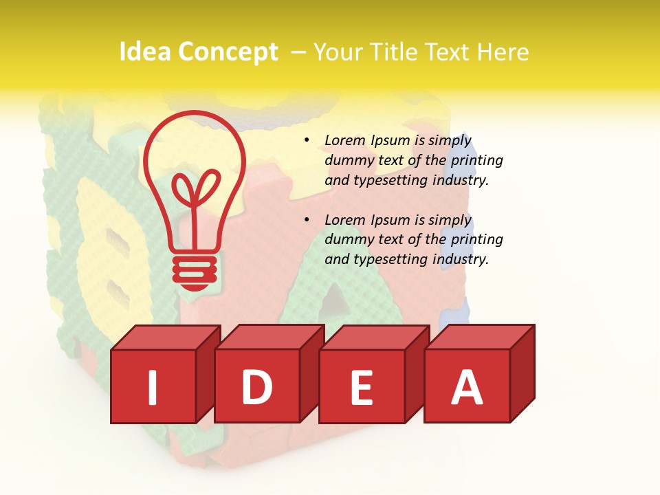 Educate Yellow Child PowerPoint Template