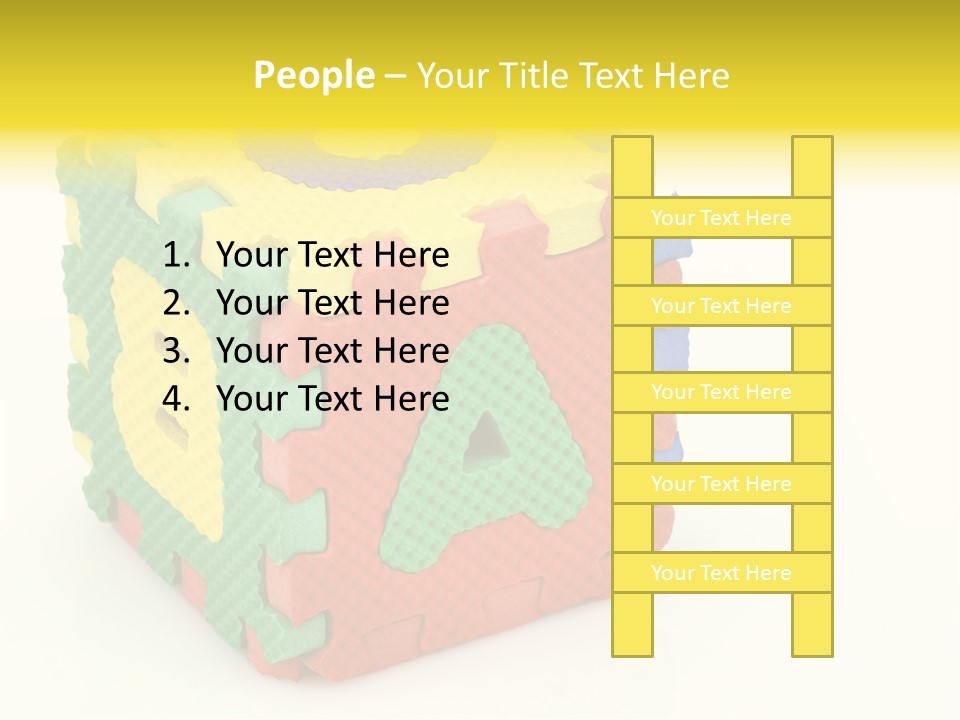 Educate Yellow Child PowerPoint Template