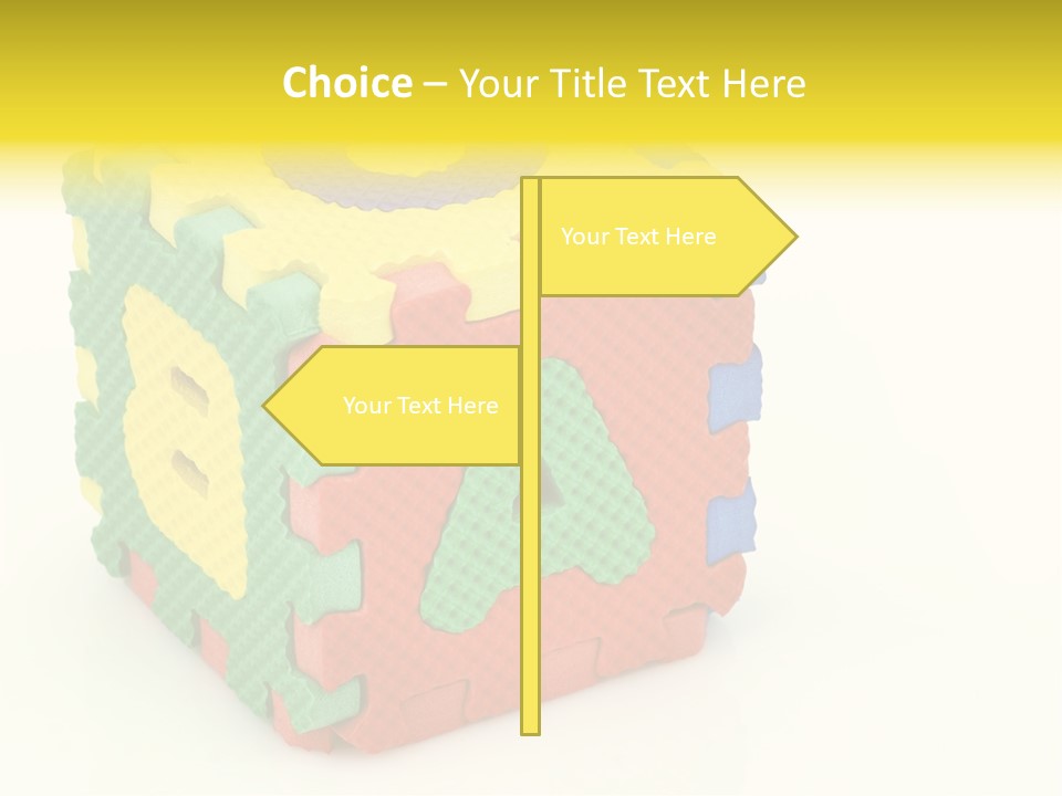 Educate Yellow Child PowerPoint Template