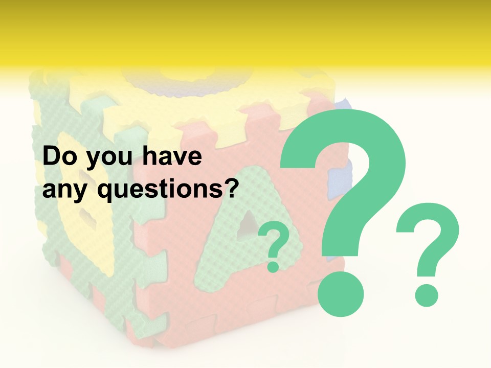 Educate Yellow Child PowerPoint Template