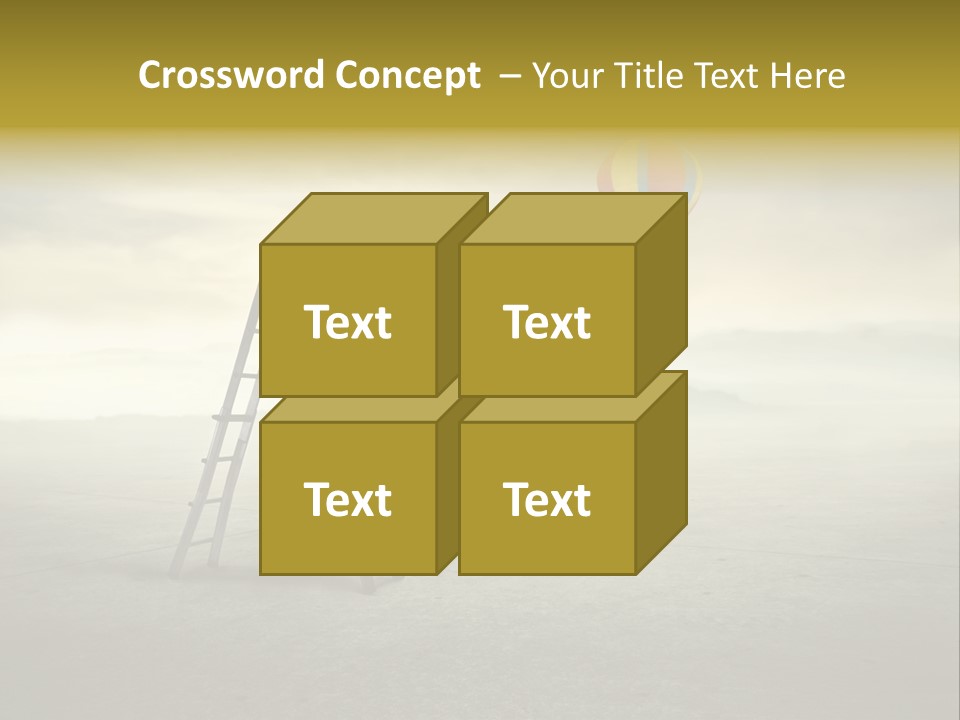 Success Stairs Altitude PowerPoint Template