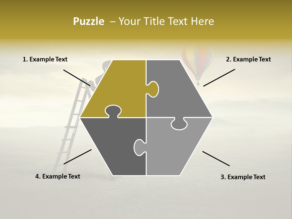 Success Stairs Altitude PowerPoint Template