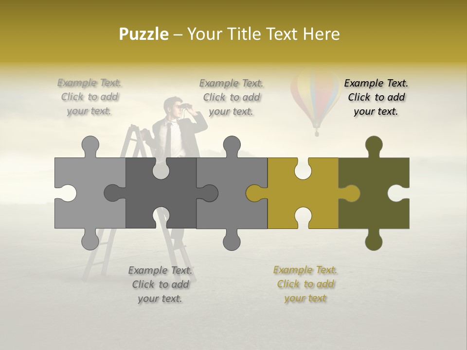 Success Stairs Altitude PowerPoint Template