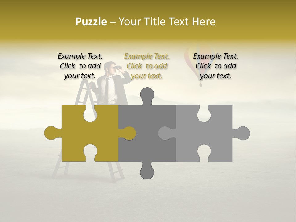 Success Stairs Altitude PowerPoint Template