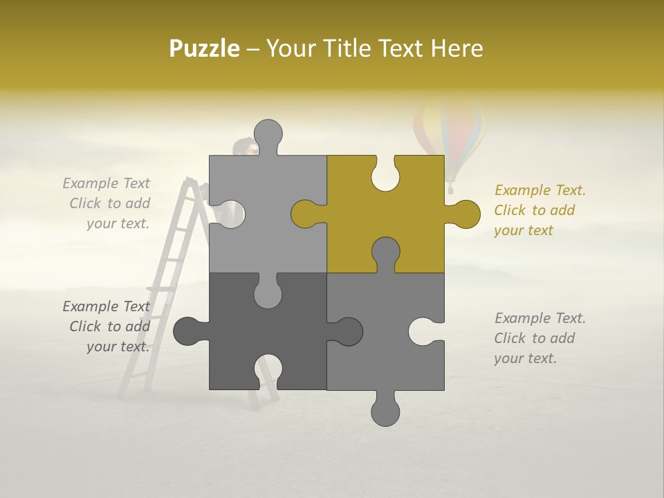 Success Stairs Altitude PowerPoint Template