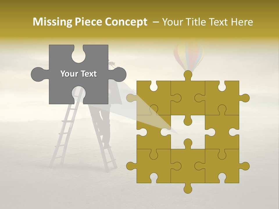 Success Stairs Altitude PowerPoint Template