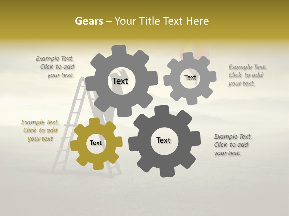 Success Stairs Altitude PowerPoint Template
