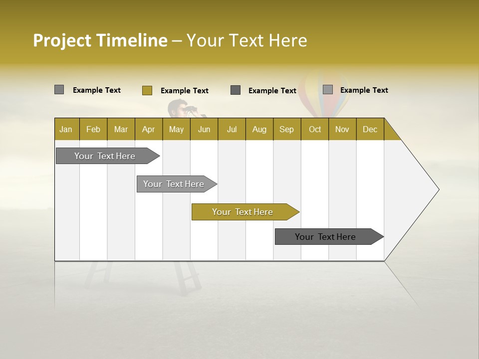 Success Stairs Altitude PowerPoint Template