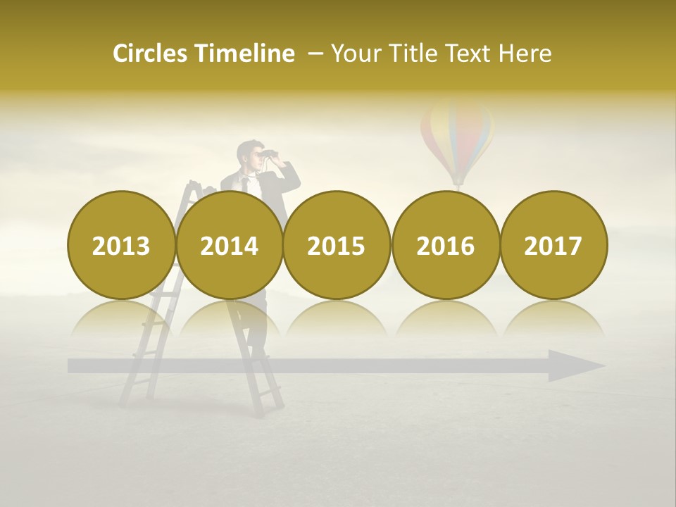 Success Stairs Altitude PowerPoint Template