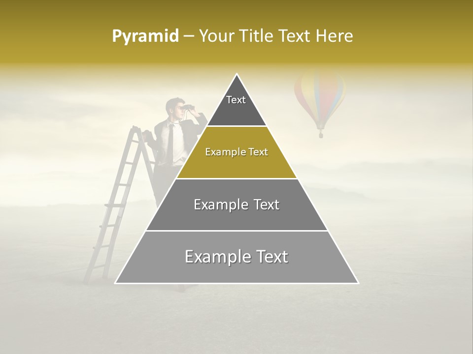 Success Stairs Altitude PowerPoint Template