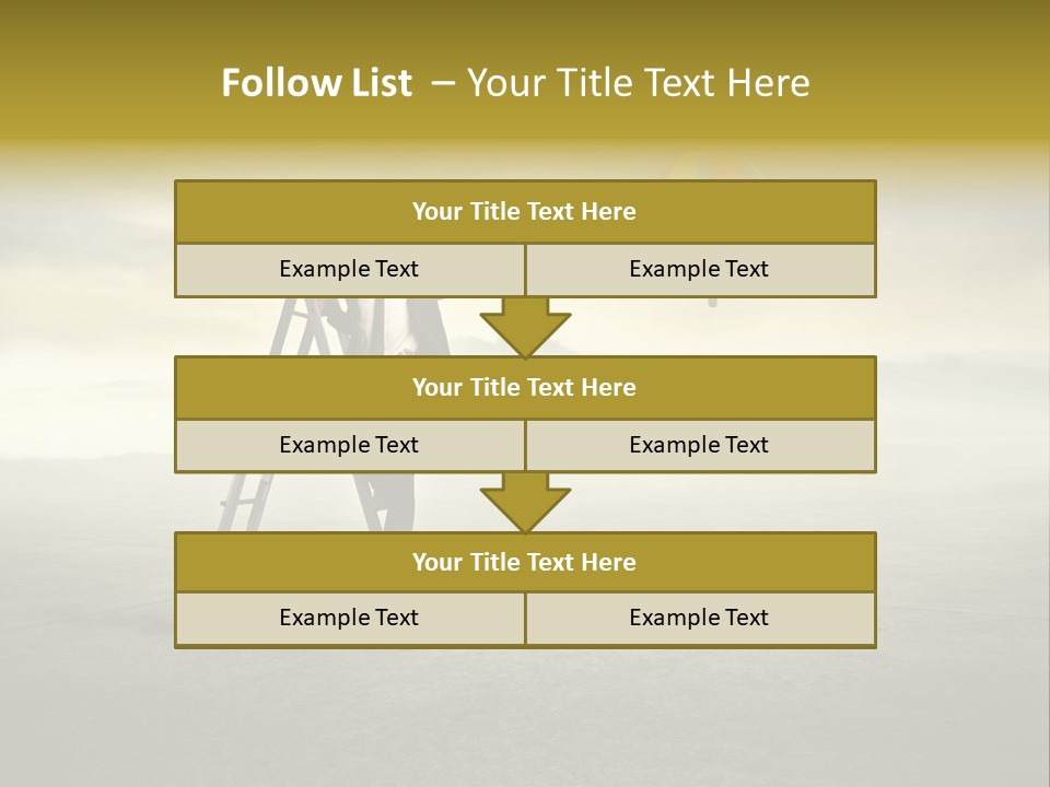 Success Stairs Altitude PowerPoint Template