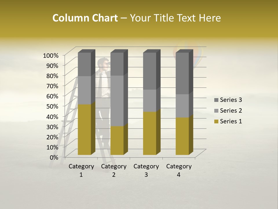 Success Stairs Altitude PowerPoint Template