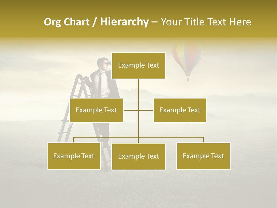Success Stairs Altitude PowerPoint Template
